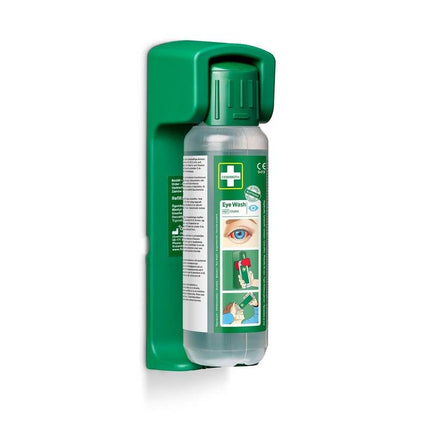 Wandhalterung (für augenspülung 500 ml) ein nachleuchtendes hinweisschild ist im lieferumfang enthalten | Packung (1 Stück)