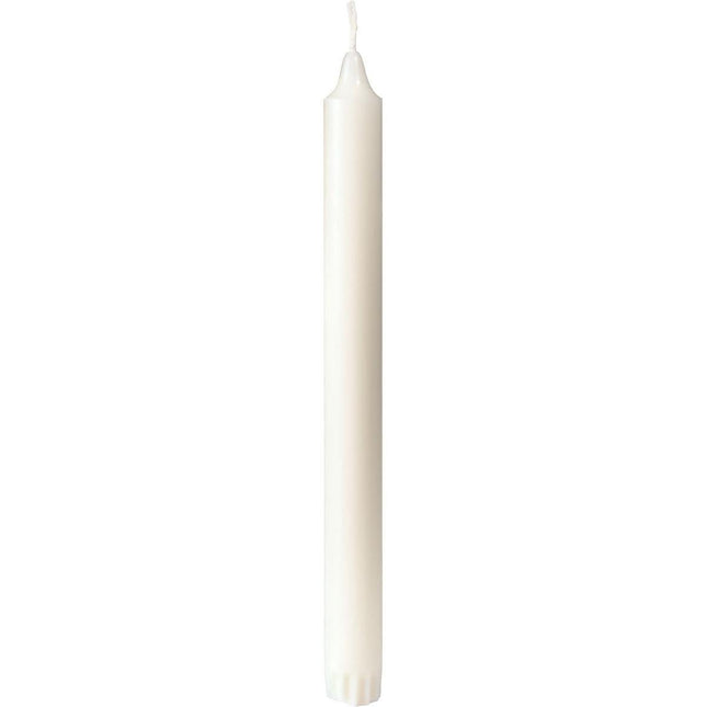 Stearin Kerzen 24x250 mm, 4x30 Stück, weiß für festliche Anlässe | Packung (30 Stück)