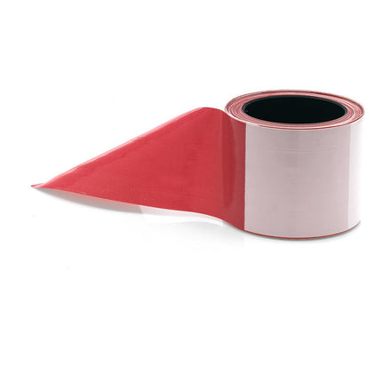 Nölle Profi Brush Absperrband rot/weiß, 500 m x 80 mm für Sicherheit | 1 Stück