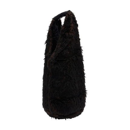 Schultertasche Drip - OUR LEGACY - Wolle - Braun