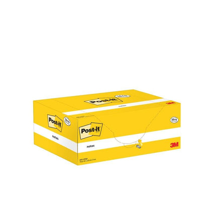 Post-it® Notes, Gelb, 38 mm x 51 mm, Promotion, 100 Blatt/Block, 16 Blöcke + 4 Gratis/Packung, 100% PEFC, SGSCH-PEFC-COC-110078 | Packung (1 Stück)