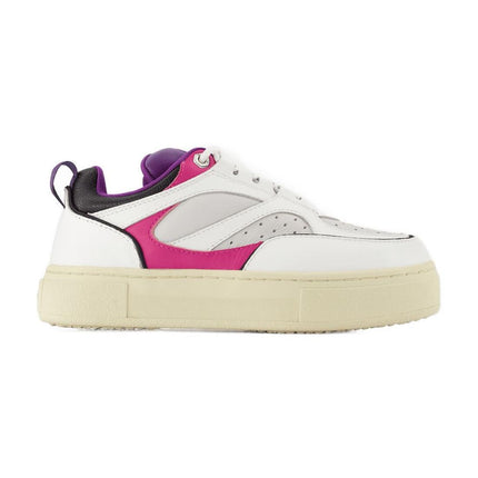 Sneakers Sidney aus Leder in violett