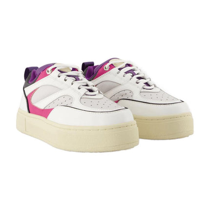 Sneakers Sidney aus Leder in violett