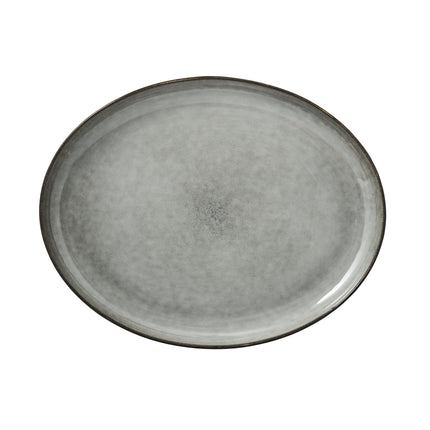 Servierplatte oval Amera grau, in 3 Größen