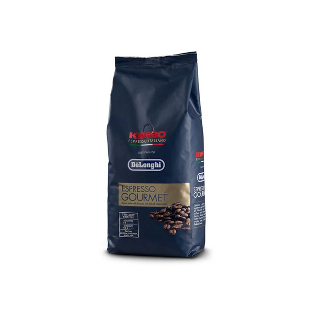 DeLonghi Kimbo Gourmet – 1kg Ganze Bohnen – Edle 80/20 Mischung für Feinschmecker