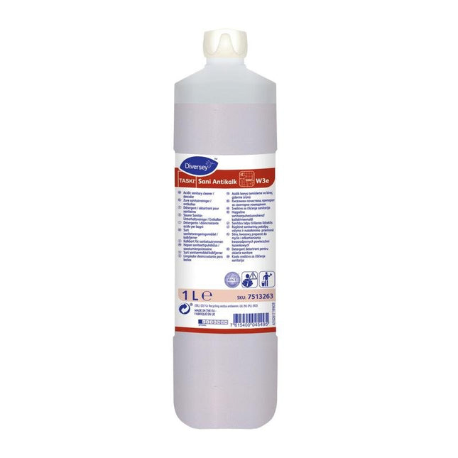 TASKI Sani Antikalk, Saurer Sanitär-Unterhaltsreiniger und Entkalker. | Flasche (1 l)