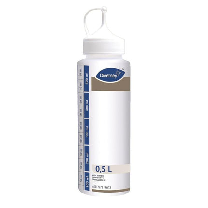 Dosierflasche 0,5l, Neutrale Leerflasche zum einfachen Auffüllen der 300ml Flaschen | Packung (1 Stück)
