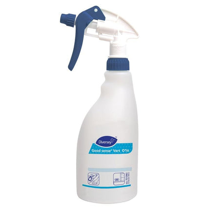 Triggersprayflasche Good Sense Vert, Triggersprayflasche für Good Sense Vert, blauer Sprühkopf (0,5L) | Karton (5 Flaschen)