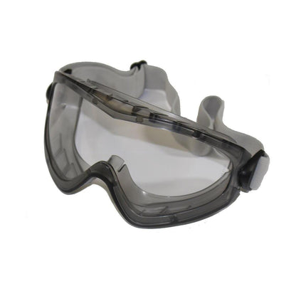 Vollsicht-Schutzbrille, Brillenglas aus Acetat, chemikalienresistent, optimale Abdichtung des Augenbereichs | Packung (1 Stück)