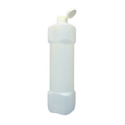 Leerflasche 1 L, Leerflasche 1 L ohne Etikett | Karton (6 Packungen)