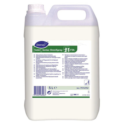 TASKI Jontec OmniSpray, Reinigungs- und Pflegeprodukt für Einscheibenmaschinen ab 300 U/min | Kanister (5 l)