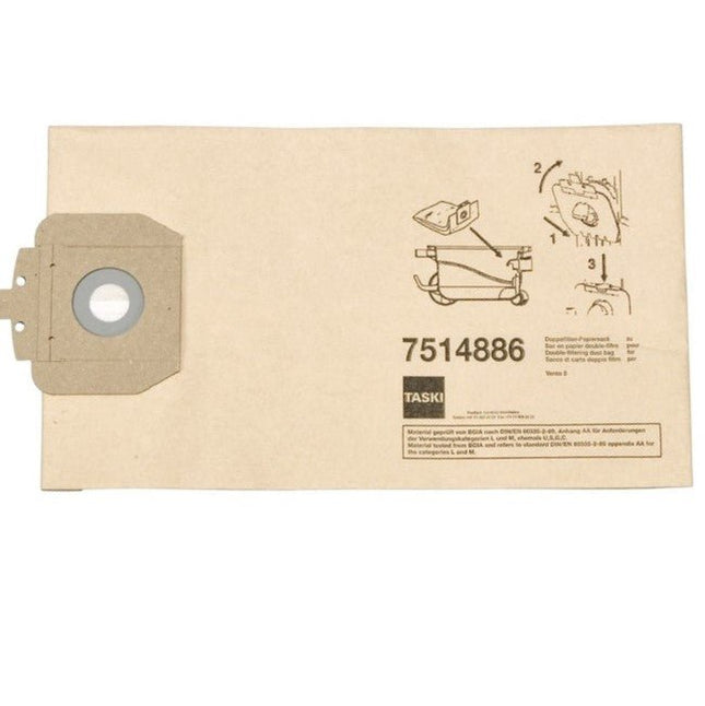 Doppelfilter-Papiersack zu TASKI vento 8 / baby bora, | Packung (10 Stück)