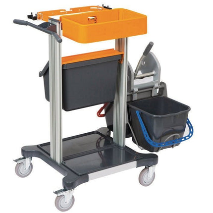 TASKI Mini Trolley Wet, Das kleine Reinigungswagen-System für die traditionelle Nassreinigung mit Flach- und Kentuckymoppbezügen. | Packung (1 Stück)