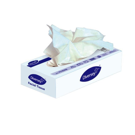 DI Kosmetiktücher Standardbox, Kosmetiktücher - 2-lagig, weiß, Tuchgröße 21 x 21 cm, Boxgröße 23 x 1 | Packung (100 Stück)