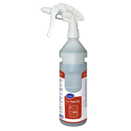 Flaschenkit Sani Cid conc, Nachfüllflasche inkl. Spenderband, passend für Divermite und DQFM (0,75l) | Flasche (1 Stück)