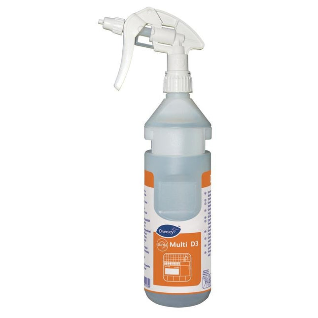 Flaschenkit Suma Multi D3 conc, Nachfüllflasche inkl. Spenderband, passend für Divermite und DQFM (0,75l) | Flasche (1 Stück)