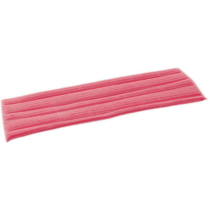 TASKI Standard Damp Mop 40 cm - rot, Klett-Mikrofaserbezug für die Feuchtreinigung 99 % Bakterienauf | Packung (1 Stück)
