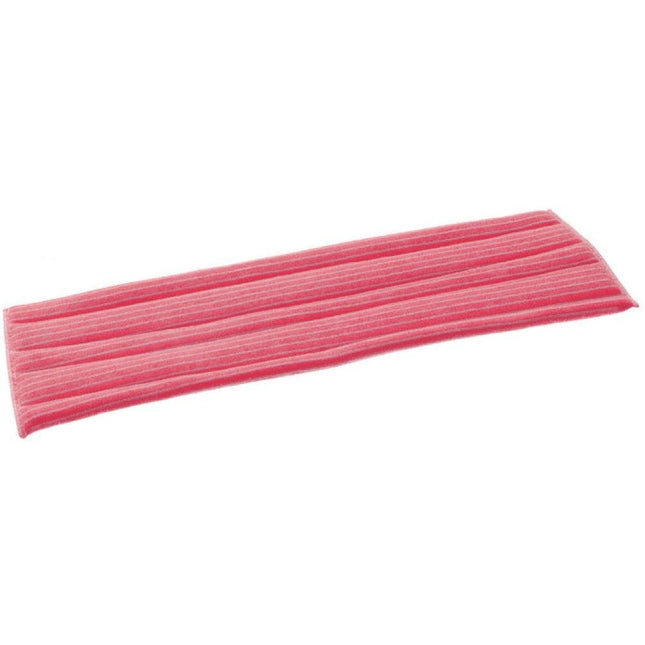 TASKI Standard Damp Mop 40 cm - rot, Klett-Mikrofaserbezug für die Feuchtreinigung 99 % Bakterienauf | Packung (1 Stück)
