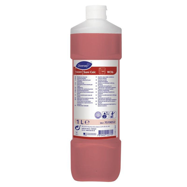 TASKI Sani Calc, Sanitär-Grundreiniger auf Basis Phosphorsäure | Flasche (1 l)