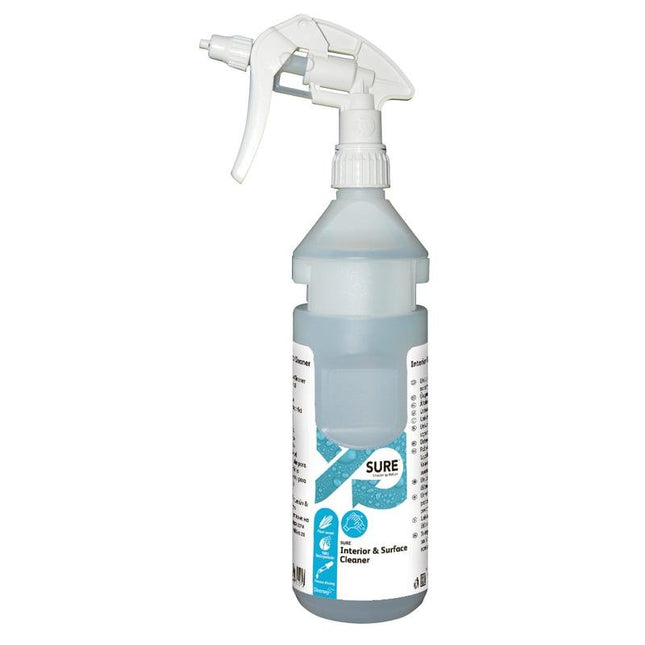 Flaschenkit SURE Int. & Surface Cleaner, Nachfüllflasche inkl. Spenderband, passend für Divermite und DQFM (0,75l) | Flasche (1 Stück)