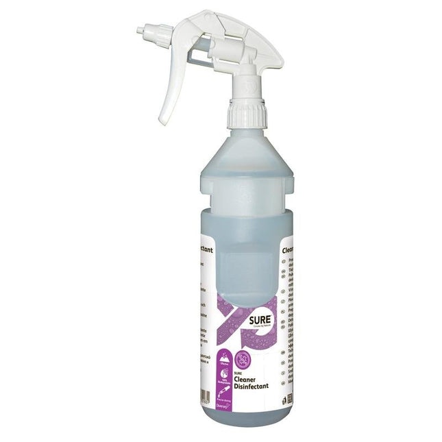 Flaschenkit SURE Cleaner Disinfectant, Nachfüllflasche inkl. Spenderband, passend für Divermite und DQFM (0,75l) | Flasche (1 Stück)