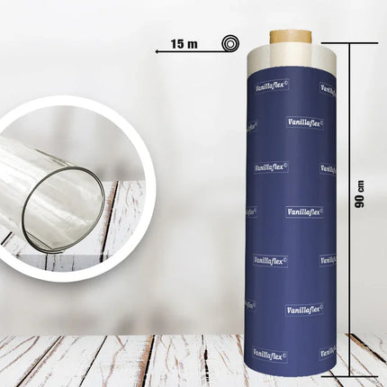 Vanillaflex PVC-Rolle Weiß 900mm x 15m – 1,8mm Stärke