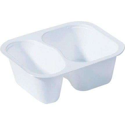 PP-Schälchen 2 Weiß PP 138x114x53  | Packung (480 Stück)