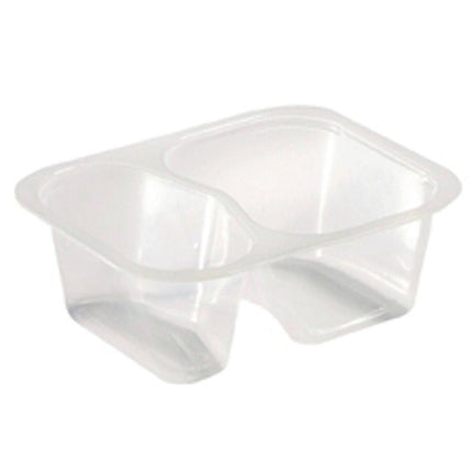 PP-Schälchen 2 Transparent PP 138x114x53  | Packung (480 Stück)