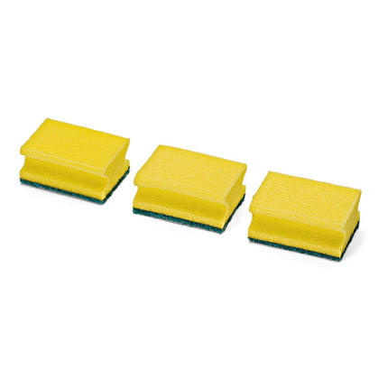 Nölle Profi Brush Topfreiniger mit Scheuervlies, 3er-Pack, 9x7 cm | 1 Stück