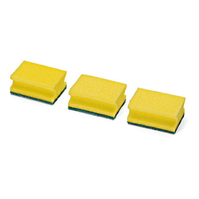 Nölle Profi Brush Topfreiniger mit Scheuervlies, 3er-Pack, 9x7 cm | 1 Stück