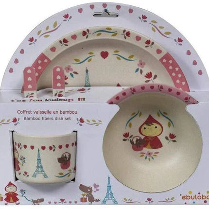 Geschirrset 5-tlg Rotkäppchen Bambus