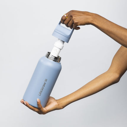 LifeStraw Go Steel 1-Liter (icelandic blue)