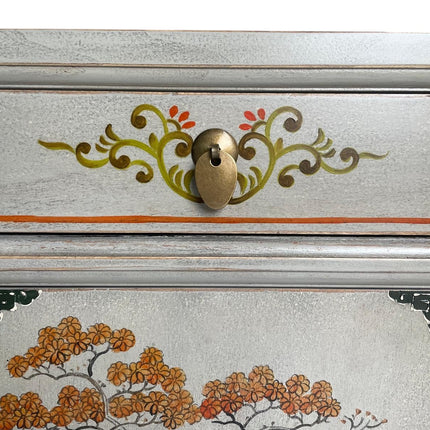 Vintage Asia Chinesisches Nachtkästchen Nachttisch "Vintagefog" - Art. 35191-12