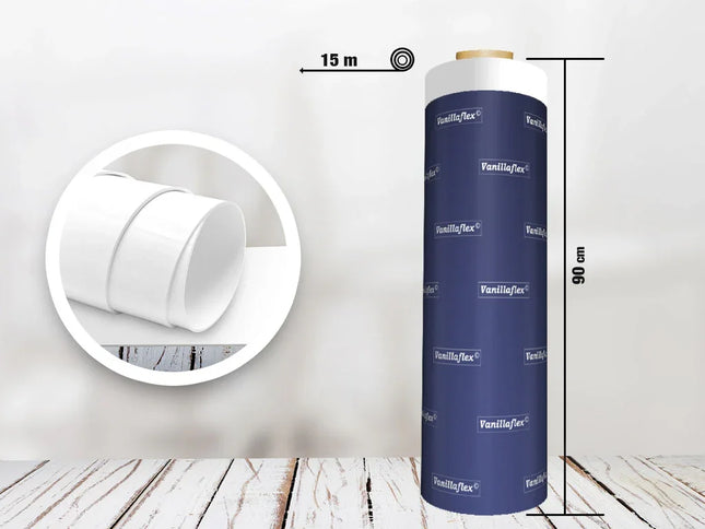 Vanillaflex PVC-Rolle Weiß 900mm x 15m – 1,8mm Stärke