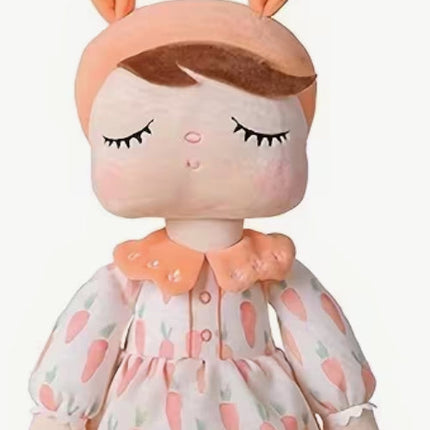 🧸 Metoo Kuschelpuppe mit Hasenohren – Weiche Stoffpuppe für Kinder, Babygeschenk & Dekoration