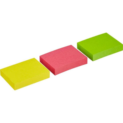 Post-it® Notes, Verschiedene Neonfarben, 38 mm x 51 mm, 100 Blatt/Block, 3 Blöcke/Packung, 100% PEFC, SGSCH-PEFC-COC-110078 | Packung (1 Set)