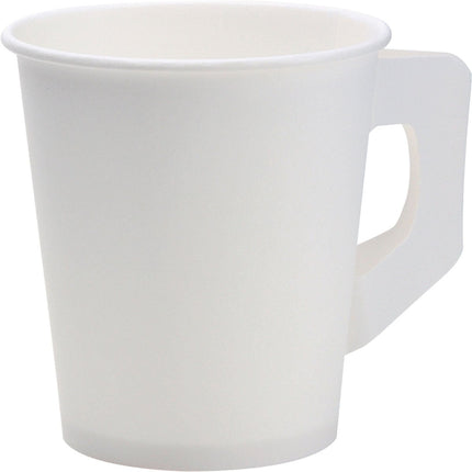 Becher mit Henkel  Weiß PAP/PE | Packung (80 Stück)