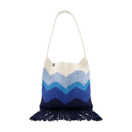 Priya Hobo Bag - Nannacay - Blue - Cotton