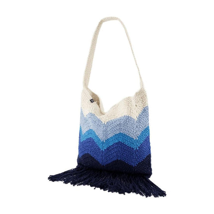 Priya Hobo Bag - Nannacay - Blue - Cotton