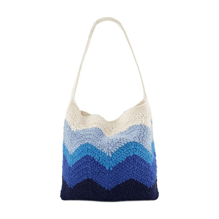 Priya Hobo Bag - Nannacay - Blue - Cotton