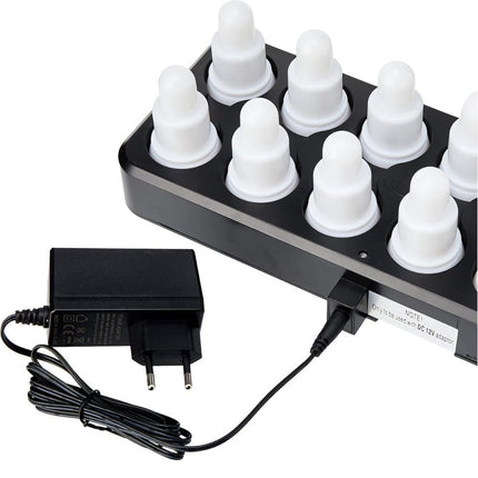 LED Set, Warmweiß & Multicolor - 12 Stück Farbwechsel Leuchten | Packung (1 Stück)