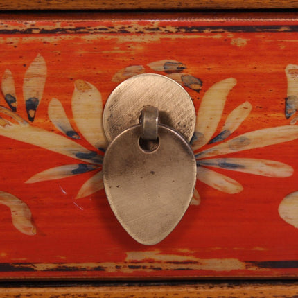 Vintage Asia Chinesisches Nachtkästchen Nachttisch "Coalflowers" - Art. 35191-8