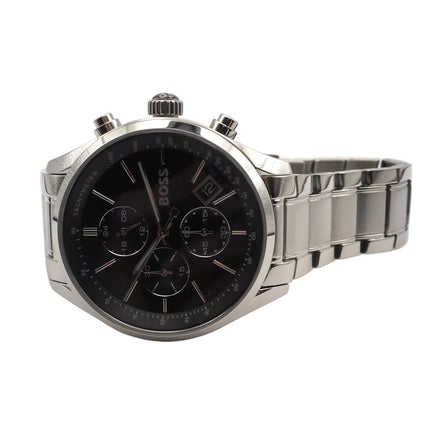 Boss Grand Prix Chronograph 1513477 Herrenuhr Edelstahl Silber Neu OVP