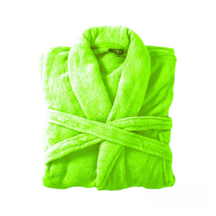 Bademantel flauschig » Saunamantel in Teddy-Plüsch Qualität » leichter/dünner Morgenmantel 100 cm lang » unisex