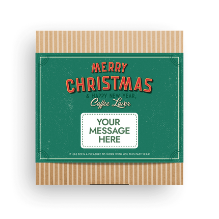 MERRY CHRISTMAS RETRO COFFEE GIFT BOX CUSTOM