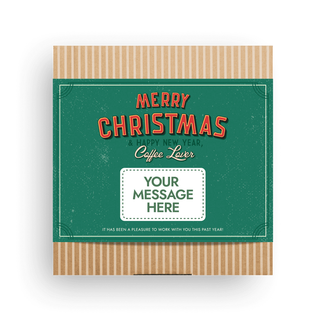 MERRY CHRISTMAS RETRO COFFEE GIFT BOX CUSTOM
