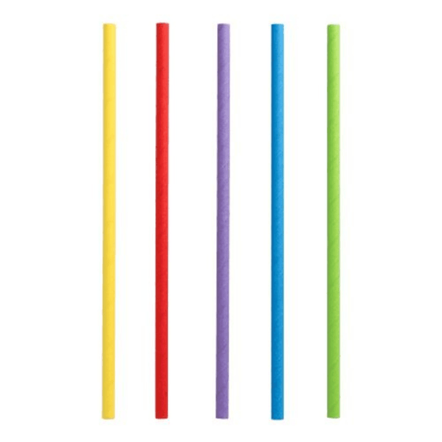 PAPSTAR Shake-Halme Papier Ø 8 mm 25 cm | 135 Stück