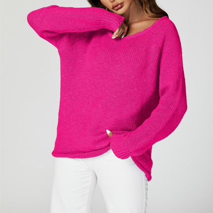 Comfy Jumper Top In Magenta