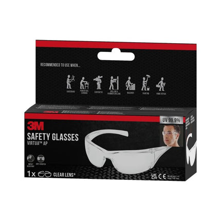 3M™ Virtua™ Schutzbrille AP, Klarsichtscheibe | Packung (1 Stück)