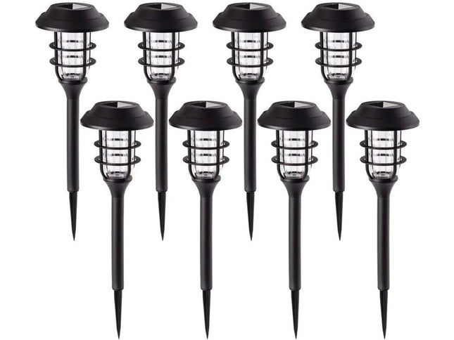 8× LED Solarleuchten Garten | Kaltweiß | Wasserdicht | Wegbeleuchtung für Außen, Rasen, Terrasse & Weg (LED Beleuchtung) kaufen bei Linkreich – Jetzt entdecken!